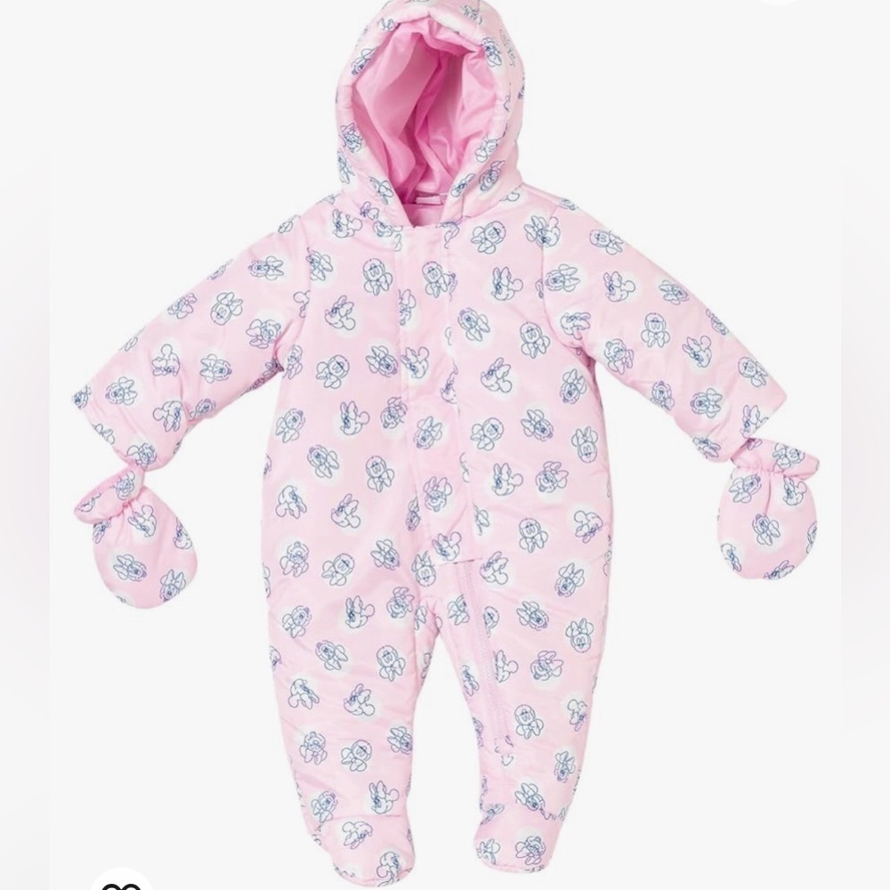 NWT Disney Baby Winter Outerwear Pram Suit Size 9 Months.